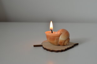SNAILY CANDLE ar lapu Nr.3