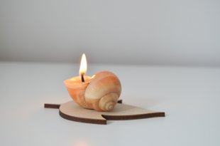 SNAILY CANDLE ar lapu Nr.2